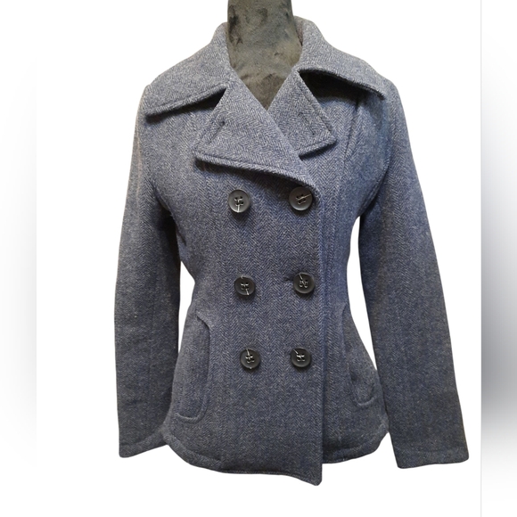 I.Spiewak & Sons Coat Med Women's Gray Peacoat NYC - Picture 13 of 15